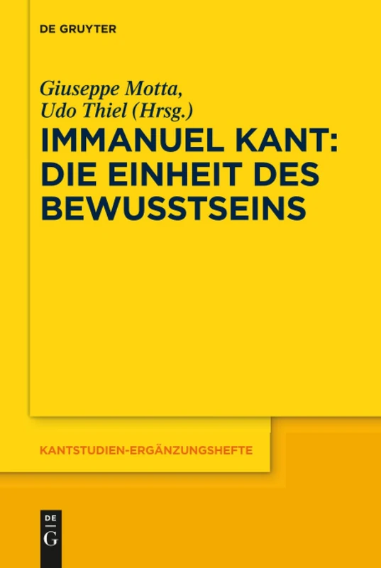 De Gruyter Immanuel Kant - Die Einheit des Bewusstseins 197