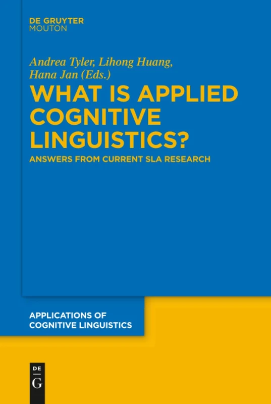 De Gruyter Mouton: Applied Cognitive Linguistics Research Book