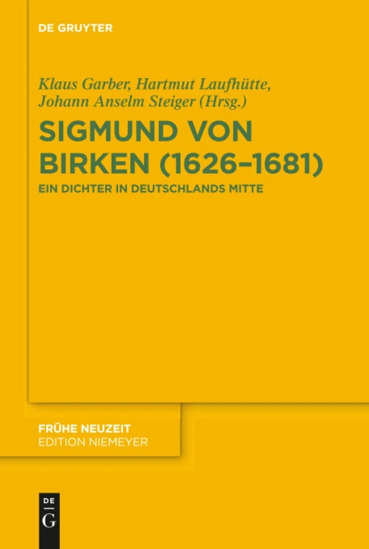 De Gruyter - Sigmund von Birken (1626-1681) - Academic Volume - Image 1