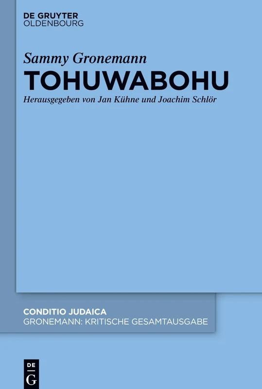 Tohuwabohu: 92 (Conditio Judaica)