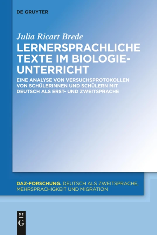 De Gruyter Lernersprachliche Texte im Biologieunterricht - 21