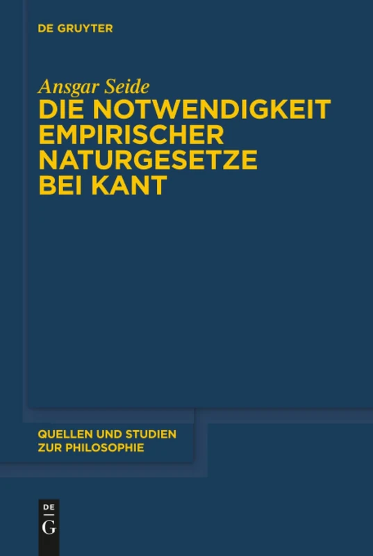 De Gruyter Die Notwendigkeit empirischer Naturgesetze bei Kant 144