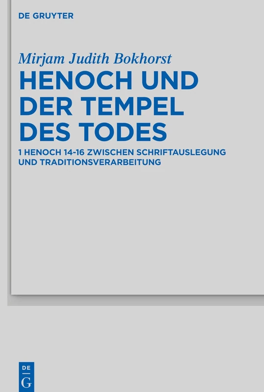 De Gruyter - Henoch und der Tempel des Todes - Book 530