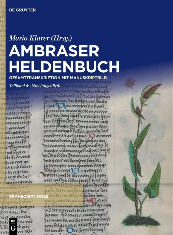 De Gruyter Nibelungenlied: 1 (Transcriptiones, 1.6) Book