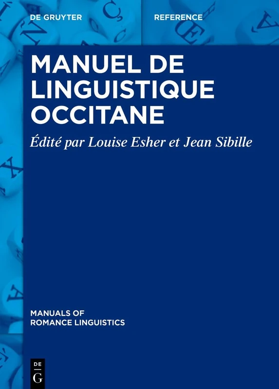 Manuel de Linguistique Occitane: 35 (Manuals of Romance Linguistics) - Image 1
