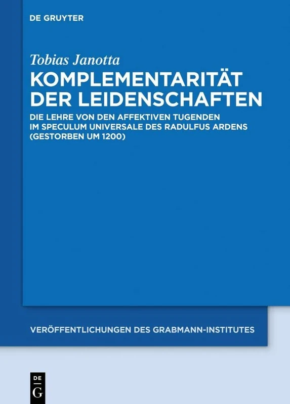 De Gruyter - Komplementaritat der Leidenschaften Book