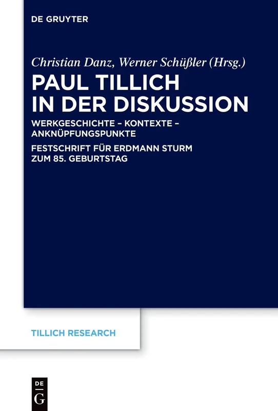 v: Werkgeschichte – Kontexte – Anknüpfungspunkte: 23 (Tillich Research)