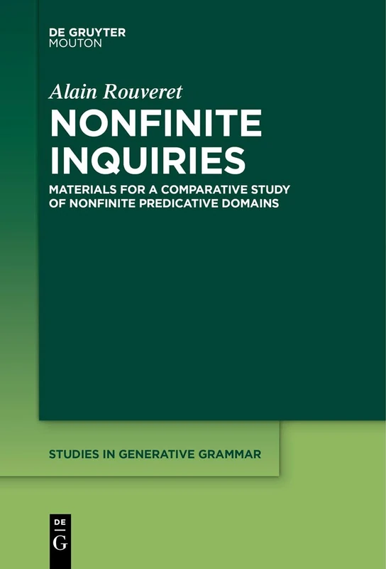 De Gruyter Nonfinite Inquiries - Studies in Generative Grammar