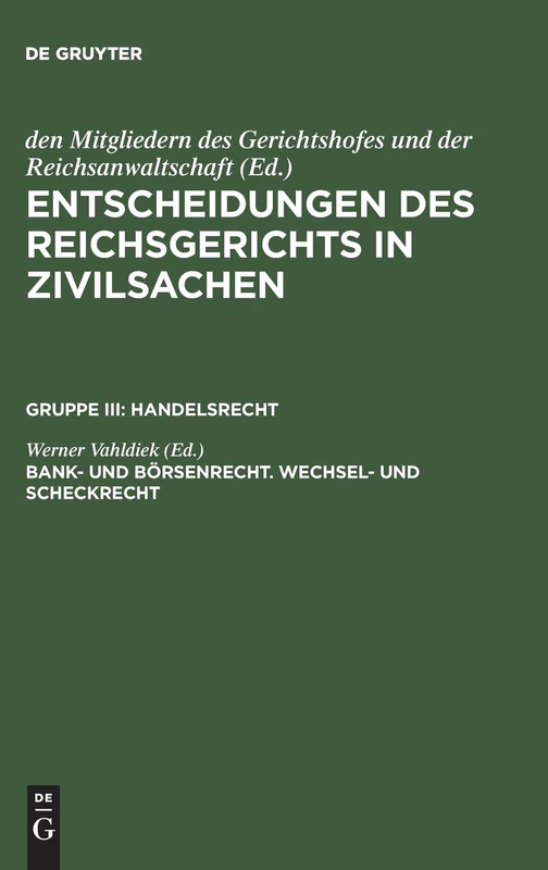 Bank- und Börsenrecht. Wechsel- und Scheckrecht