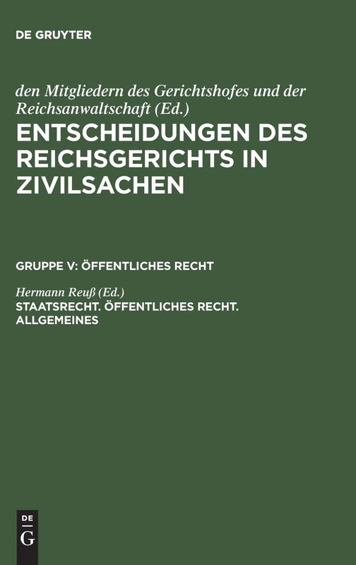 Staatsrecht. Öffentliches Recht. Allgemeines
