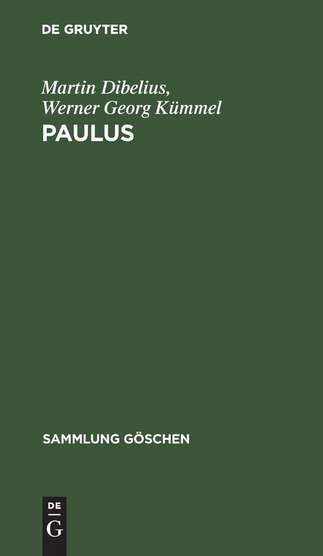 Paulus: 1160 (Sammlung Göschen)