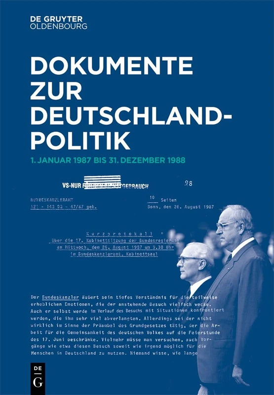 De Gruyter Oldenbourg - 1. Januar 1987 Bis 31. Dezember 1988
