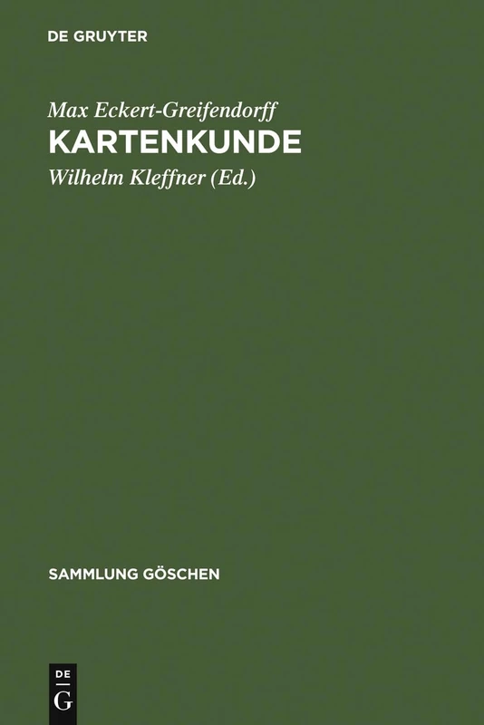 Kartenkunde: 30 (Sammlung Göschen)