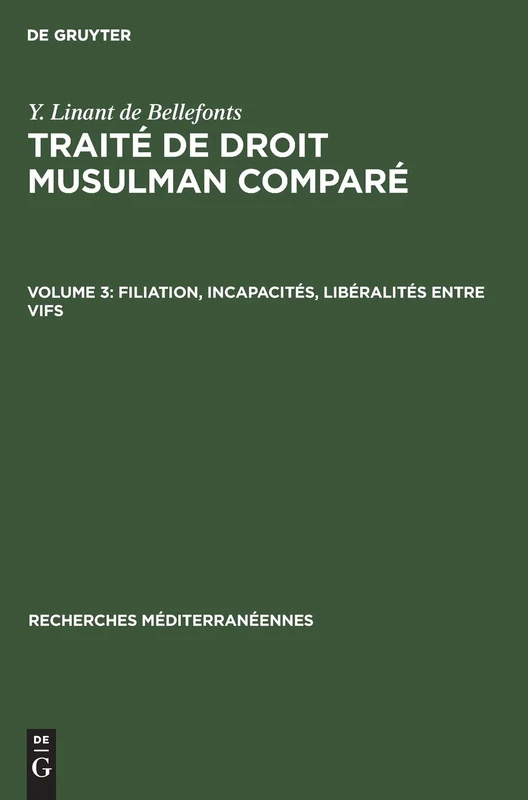 De Gruyter Mouton - Traite De Droit Musulman Compare Vol 9 - Image 1