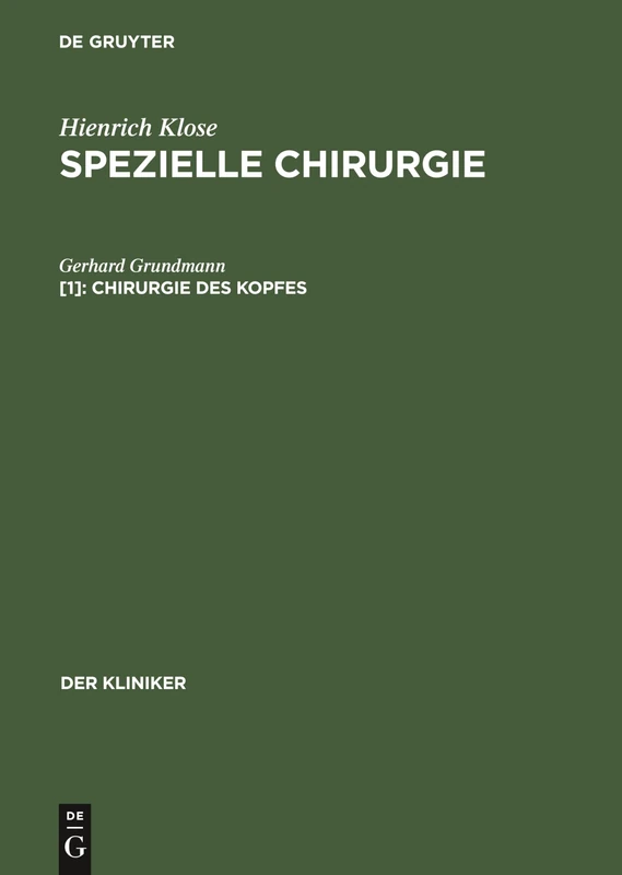 Chirurgie des Kopfes (Kliniker) - Image 1