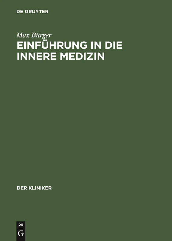 Einführung in die innere Medizin (Kliniker)
