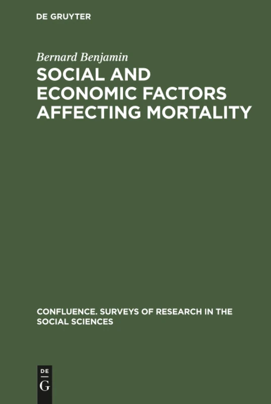 Social and economic factors affecting mortality: 5 (Confluence. États des recherches en sciences sociales/ Confluence. Surveys of research in the social sciences, 5) - Image 1