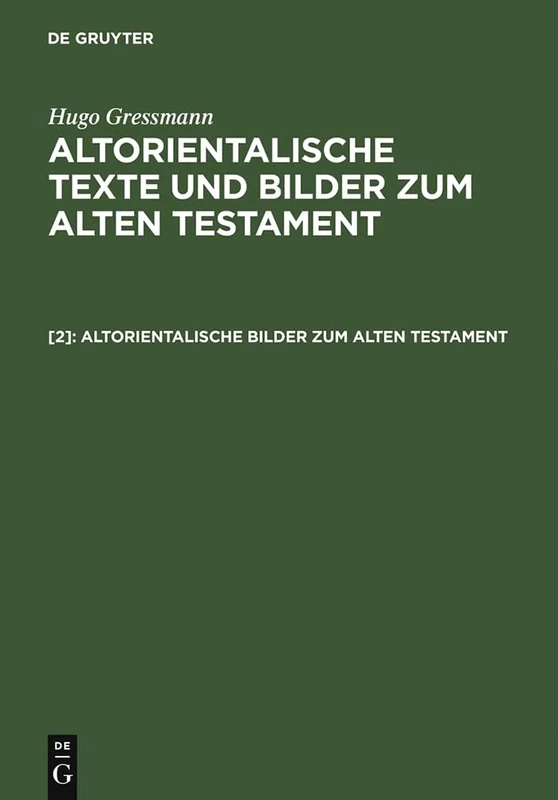 Altorientalische Bilder Zum Alten Testament