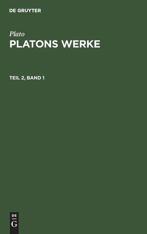 Platons Werke: 1
