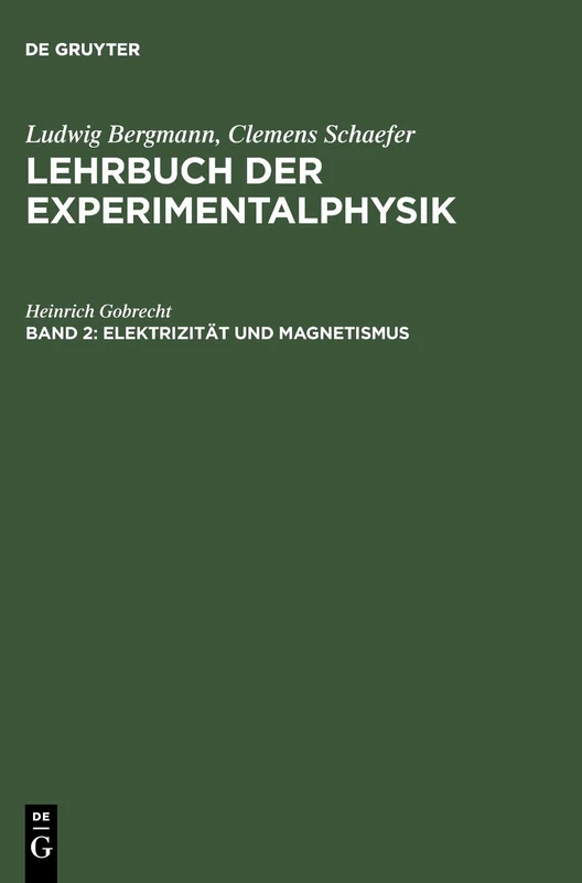 De Gruyter Elektrizitat Und Magnetismus - Reference Book