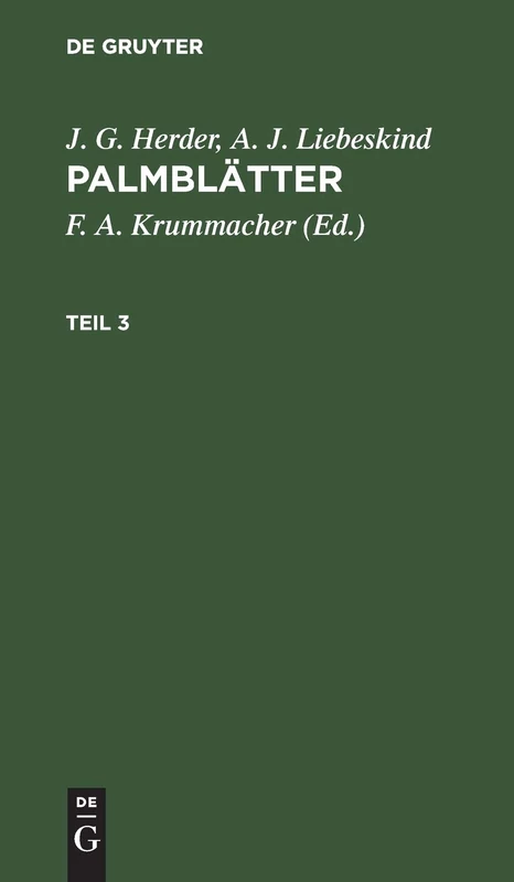 Palmblätter: Erlesene Morgenländische Erzählungen Für Die Jugend, Mit Kupfern: 3