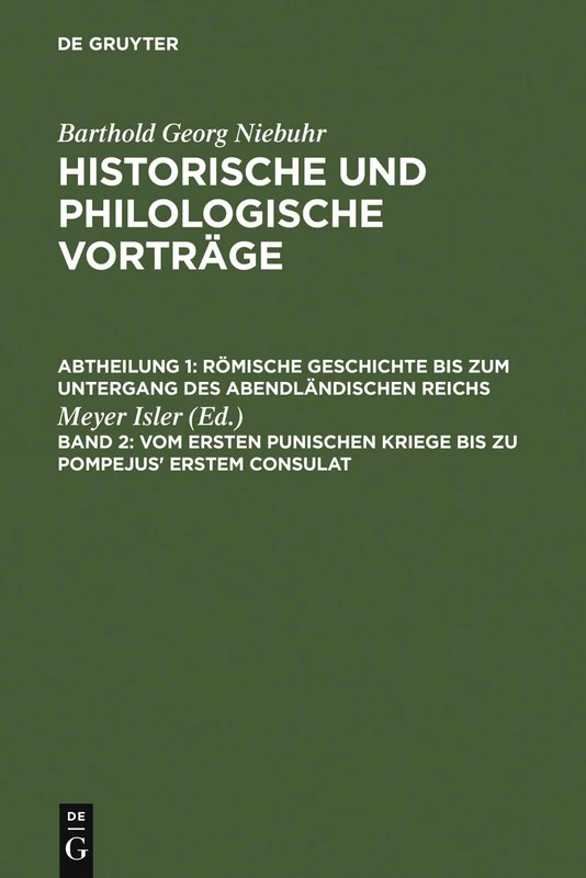 Vom ersten punischen Kriege bis zu Pompejus' erstem Consulat - Image 1
