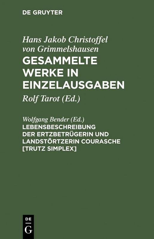 Lebensbeschreibung Der Ertzbetrügerin Und Landstörtzerin Courasche [Trutz Simplex] - Image 1
