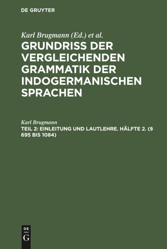 Einleitung und Lautlehre. Hälfte 2. (§ 695 bis 1084) - Image 1