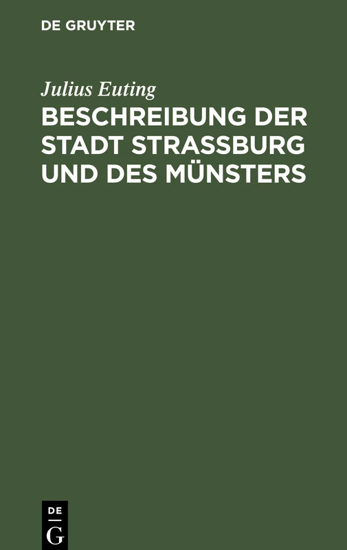 Beschreibung Der Stadt Straßburg Und Des Münsters - Image 1