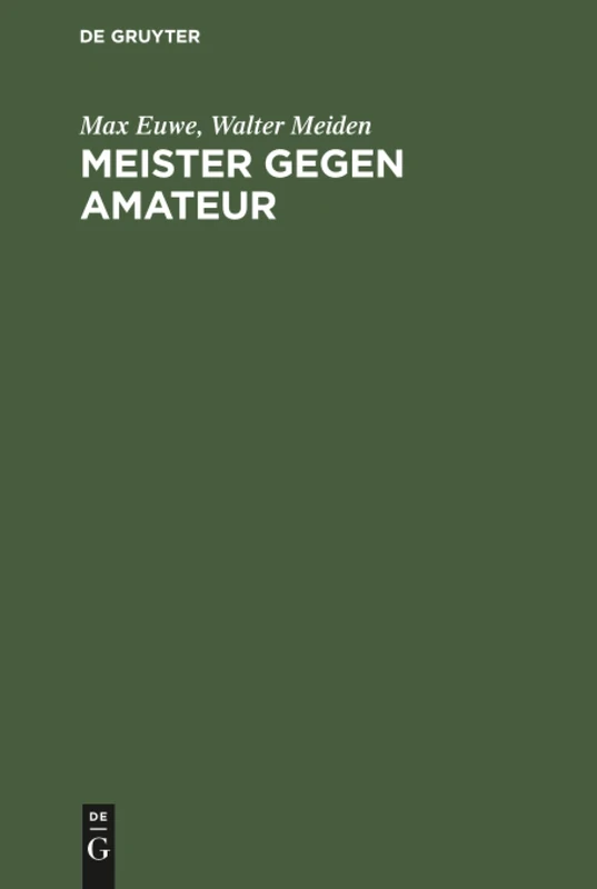Meister gegen Amateur