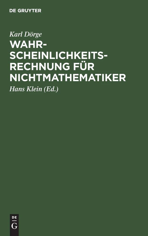Wahrscheinlichkeitsrechnung Für Nichtmathematiker