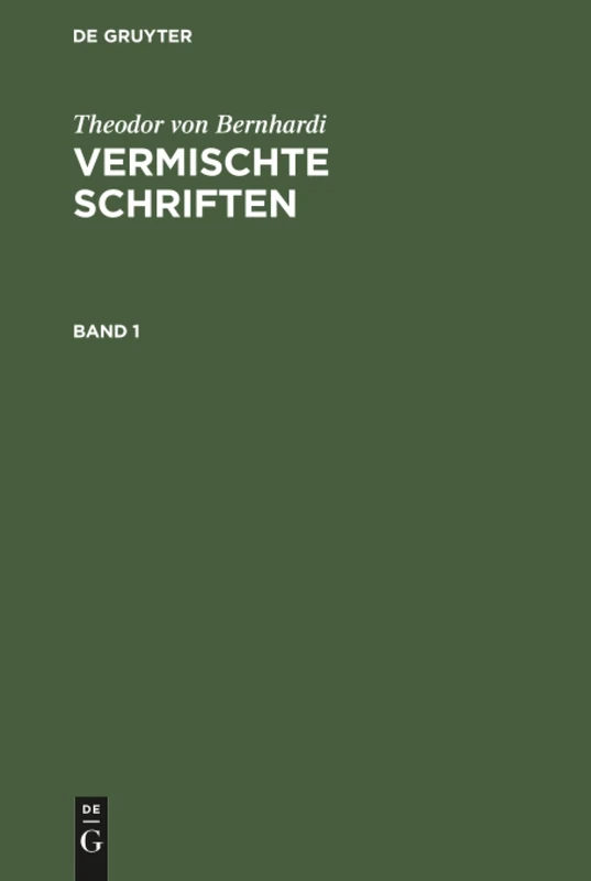 Vermischte Schriften: 1