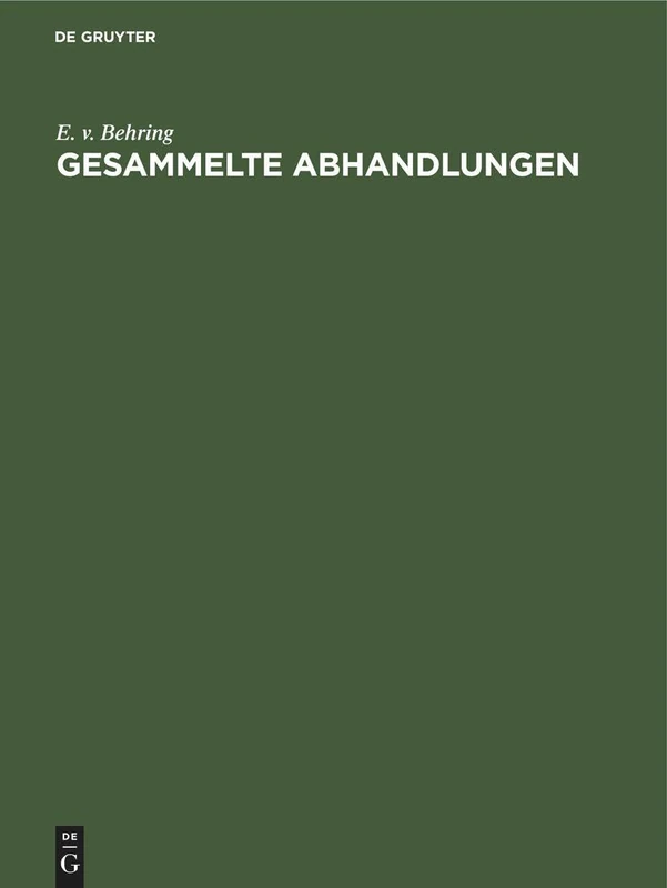 Gesammelte Abhandlungen: Neue Folge 1915