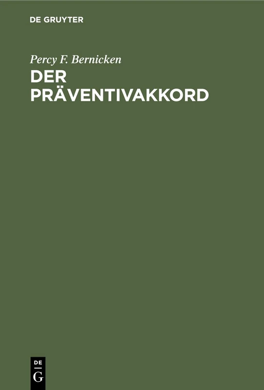 Der Präventivakkord