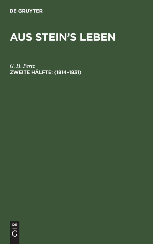 1814-1831: Zweite Hälfte - 1814-1831