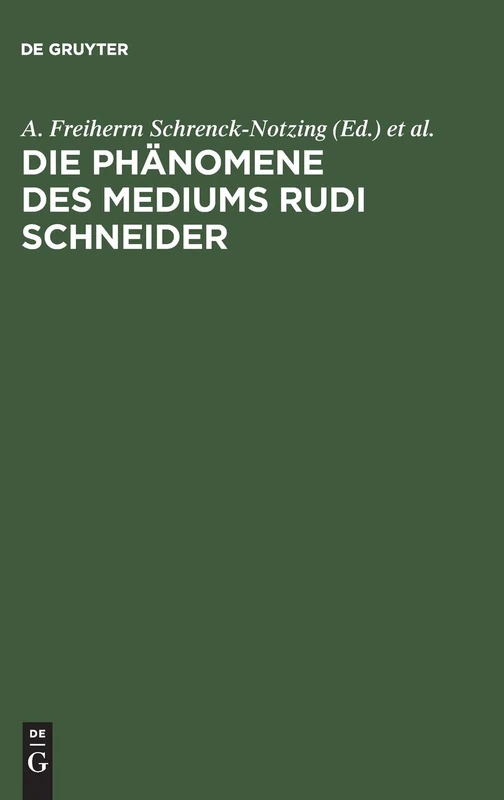 Die Phänomene des Mediums Rudi Schneider - Image 1