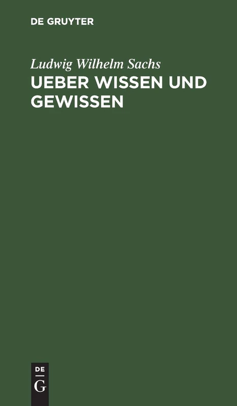 Ueber Wissen und Gewissen: Reden an Aerzten