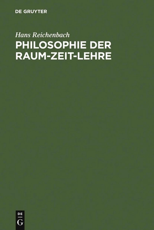 Philosophie Der Raum-Zeit-Lehre