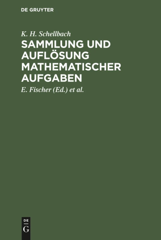 Sammlung und Auflösung mathematischer Aufgaben