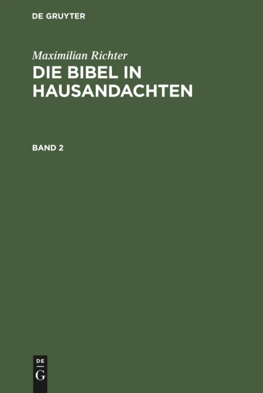 Die Bibel in Hausandachten: Für Zwei Kirchenjahre: 2 - Image 1