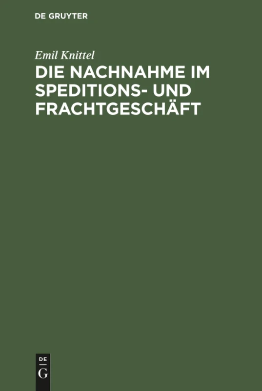 Die Nachnahme im Speditions- und Frachtgeschäft