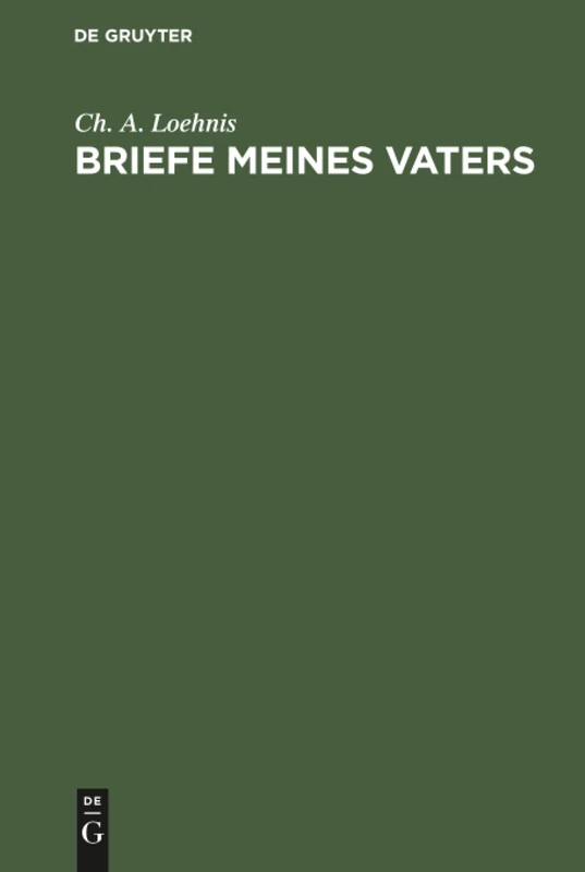 De Gruyter - Briefe meines Vaters - History Book