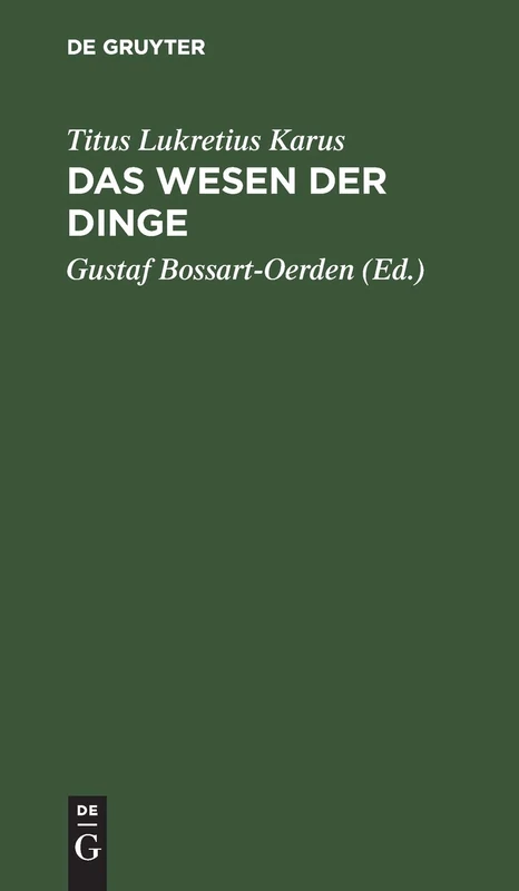 Das Wesen der Dinge