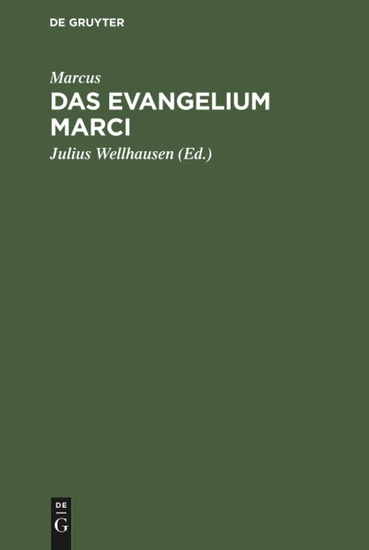 Das Evangelium Marci