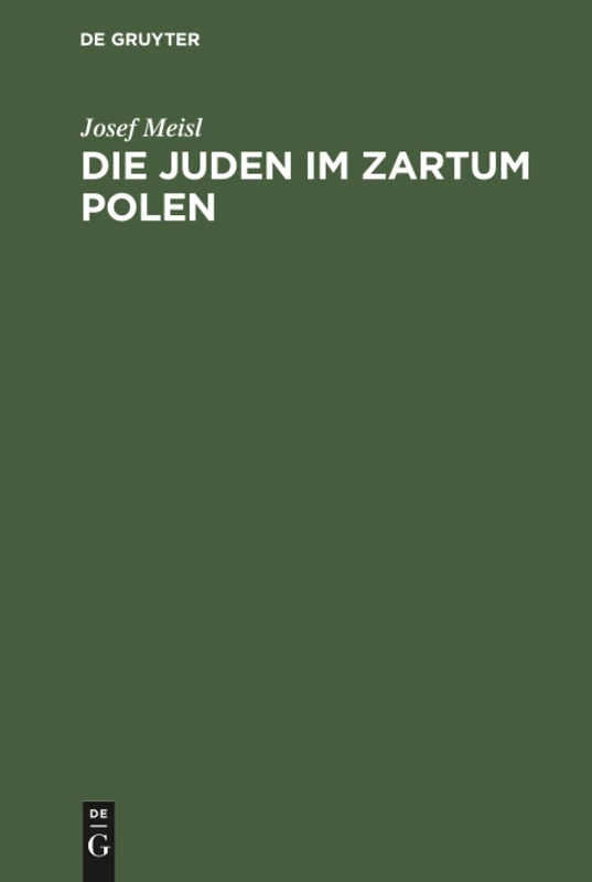 Die Juden im Zartum Polen: Ein Geschichtlicher Überblick