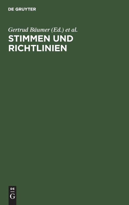 Stimmen Und Richtlinien