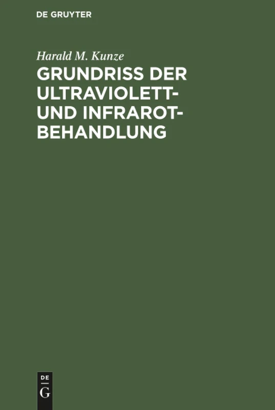 Grundriss der Ultraviolett- und Infrarot-Behandlung