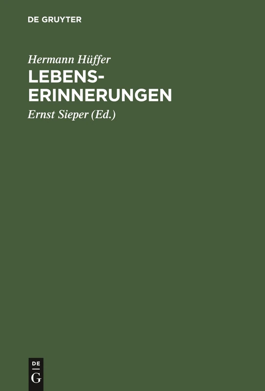 Lebenserinnerungen: Mit Personenregister