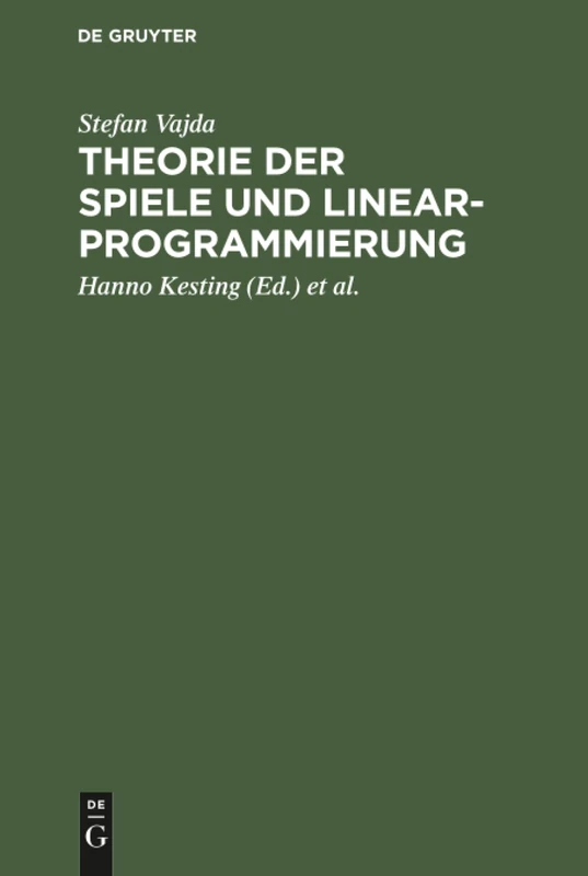 Theorie der Spiele und Linearprogrammierung