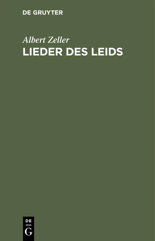 Lieder des Leids